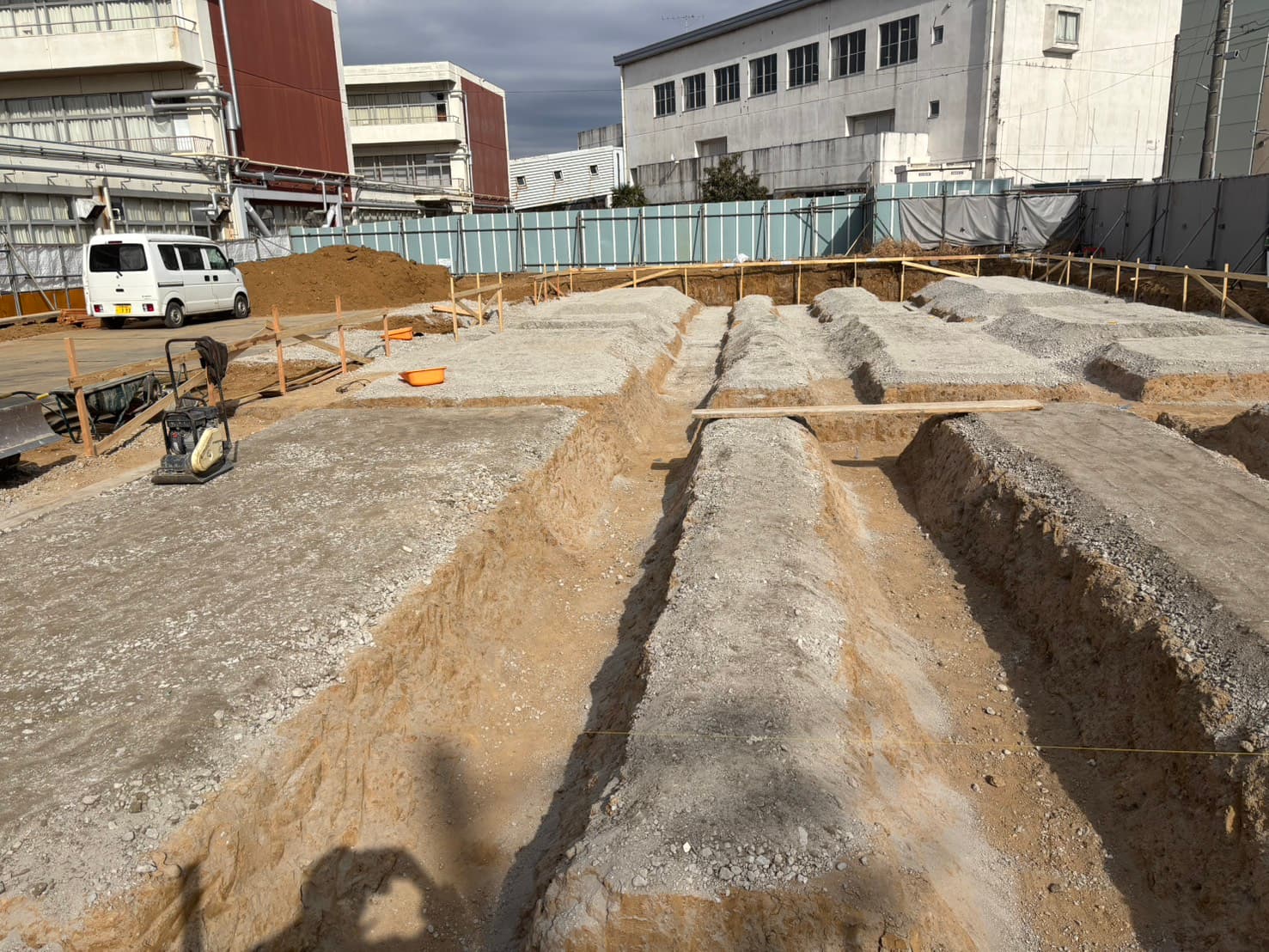 掘削・整地の施工風景