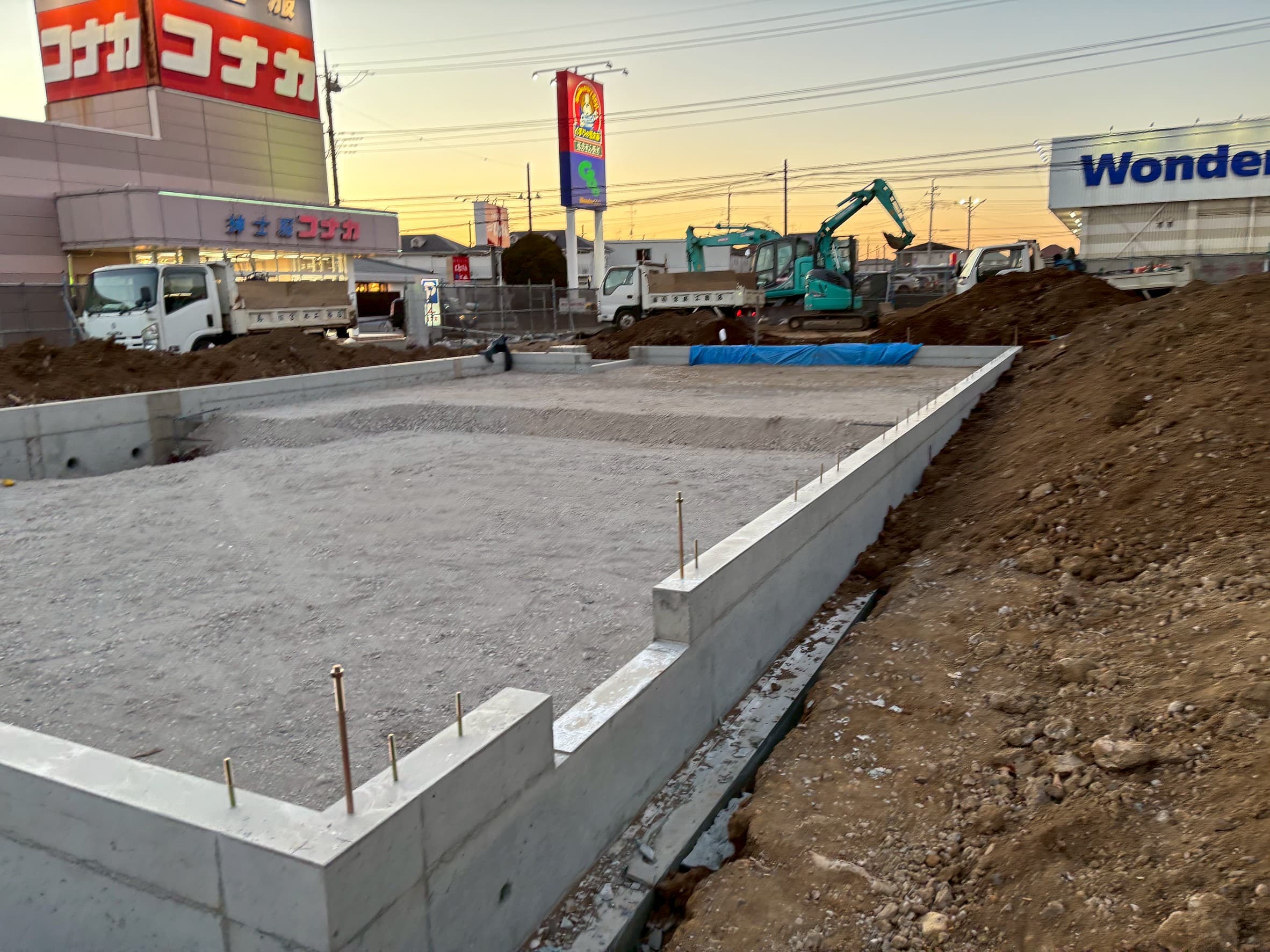 布基礎の施工例